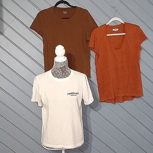Madewell linen cotton graphic tee short sleeve medium 3 tshirt lot